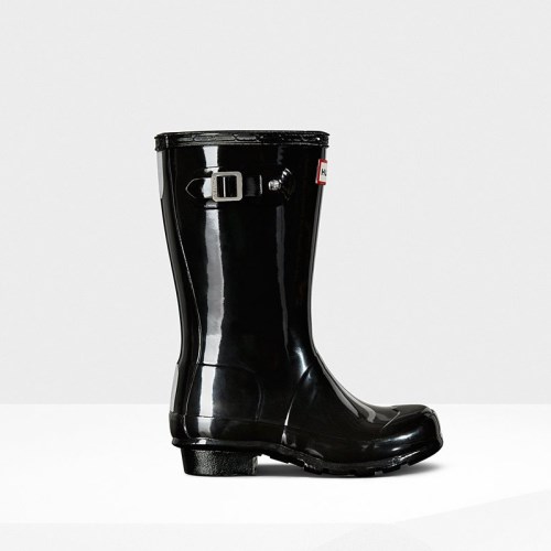 Hunter Original Gloss Rain Boots For Kids - NZ T3289